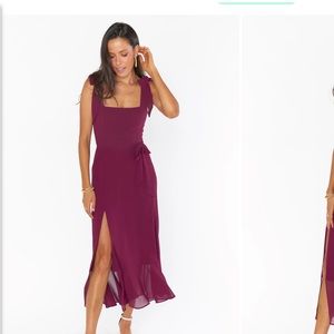 Show Me Your Mumu Claire Dress in Merlot Sz S